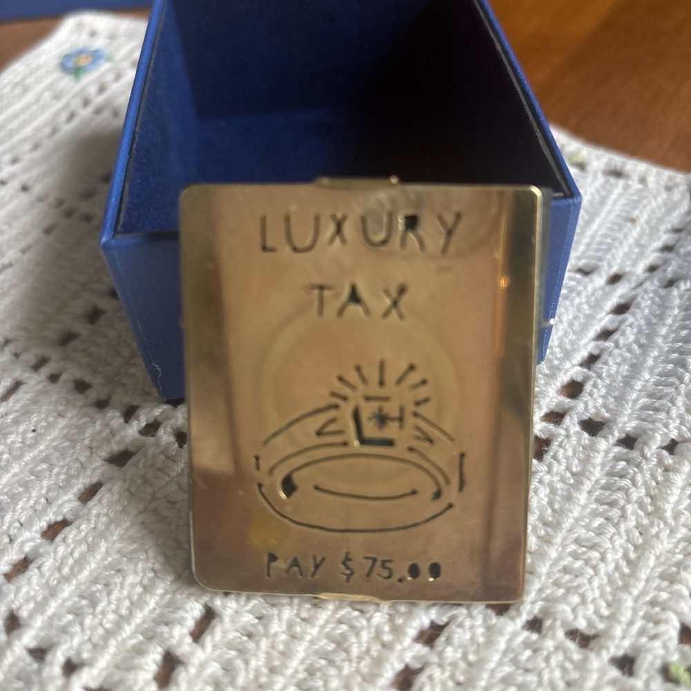 Vintage monopoly game pin brass
